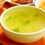 セロリの中華風あっさりスープ